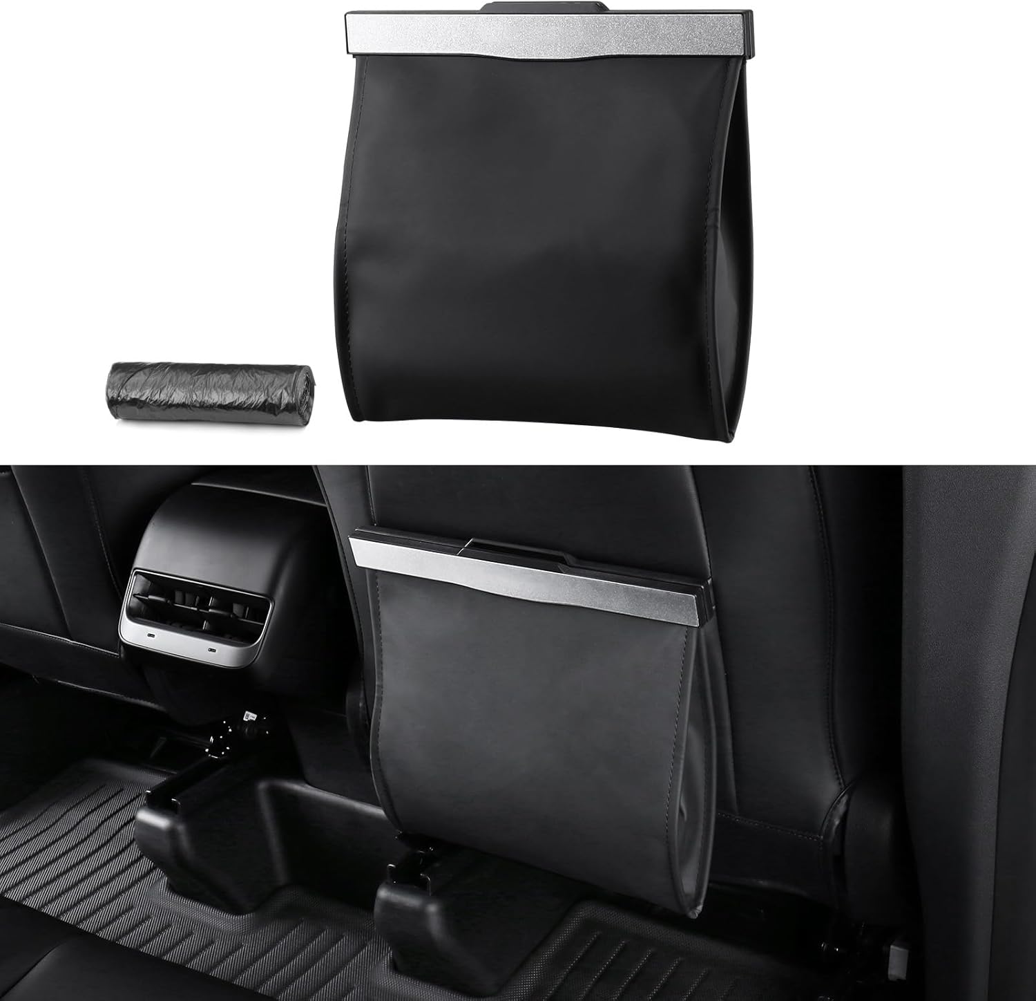 Back Seat Garbage Bin for Tesla Model Y/3/S/X Cybertruck Trash Can