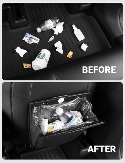 Back Seat Garbage Bin for Tesla Model Y/3/S/X Cybertruck Trash Can