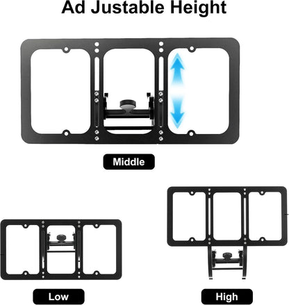 No-Drill Adjustable Front License Plate Mount for Tesla Model X