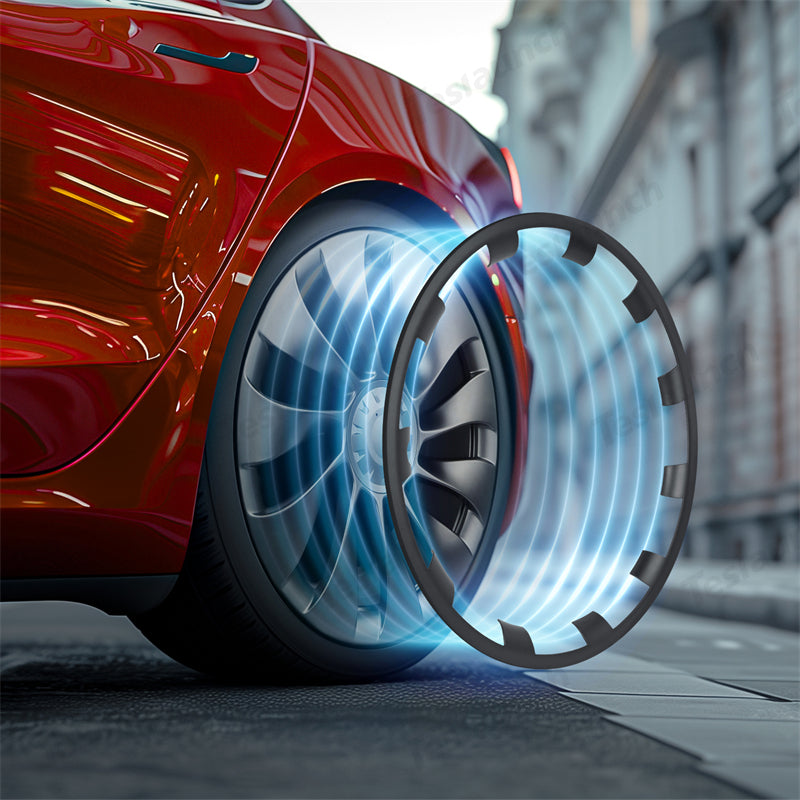 All-in-one Rim Protector for Tesla Model 3 Performance 20-inch Uberturbine Wheel Carbon Grey Special Offer Set (5 PCS)