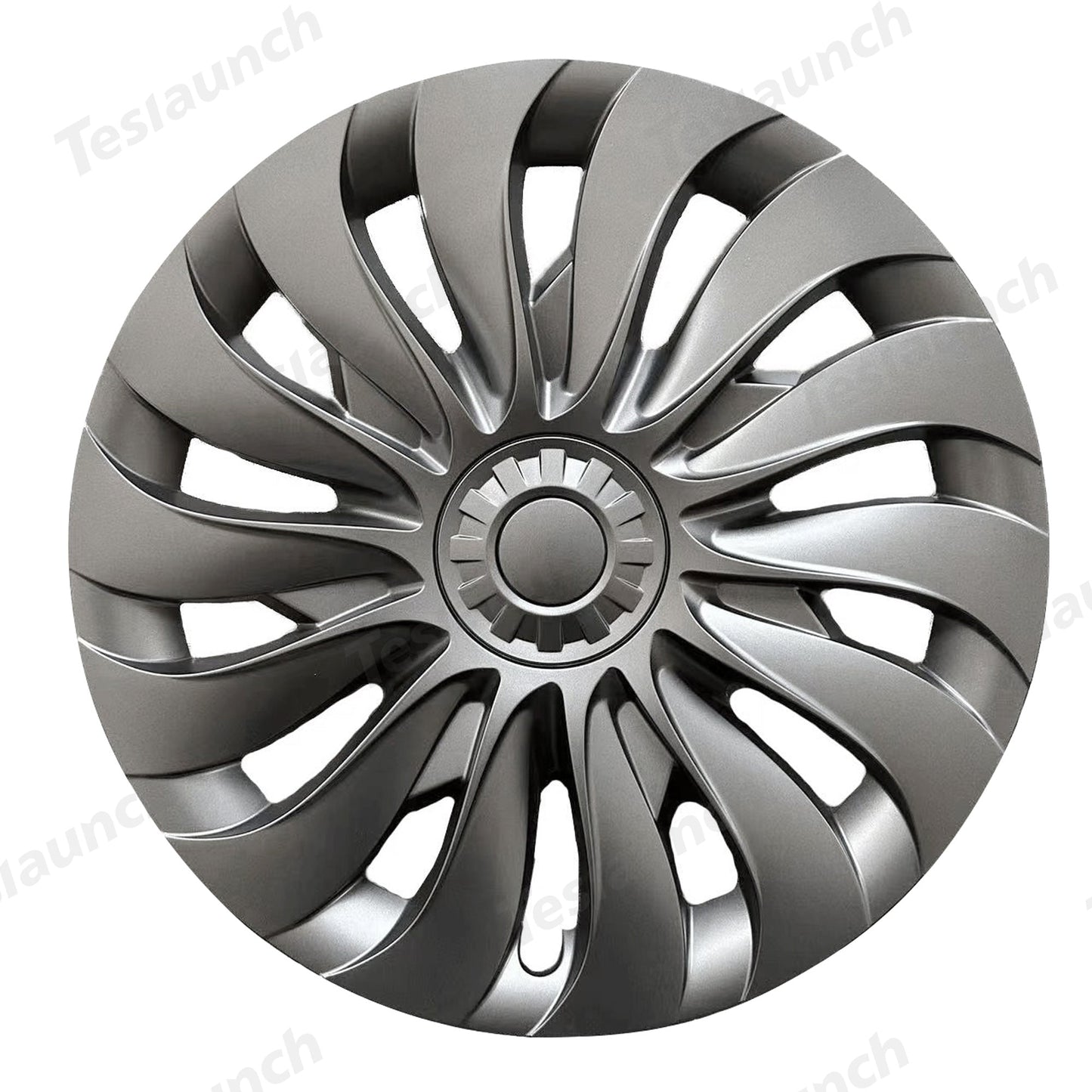 Storm Style Full Cover Wheel Hubcap For Tesla 2024 Model 3 Highland 18-inch Wheels (4PCS) Carbon Grey