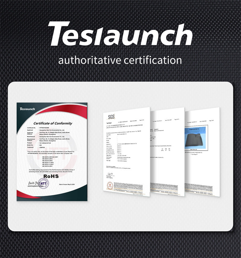 All Weather TPE Interior Floor Mats Cargo Liners Set for Tesla 2021-2024 Model Y