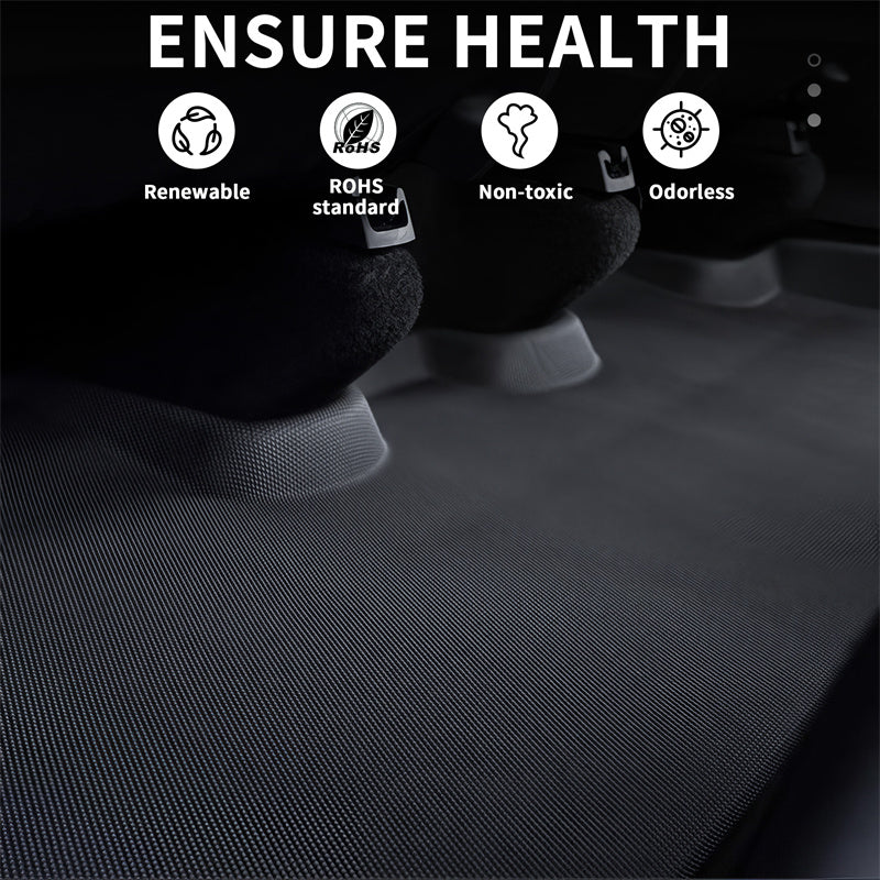 All Weather XPE Interior Floor Mats Cargo Liners Set for Tesla 2021-2024 Model Y 5 Seater