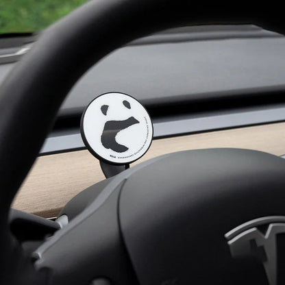 Magnetic Charger Car Dashboard Mount for Tesla Model 3/Y Wireless charging - Cartoon Panda