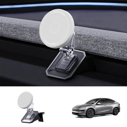 Magnetic Silicone Phone Holder for Tesla Model Y Juniper 2025+ / Model 3 Highland 2024+ Model Y Juniper 2025+ White