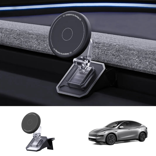 Magnetic Silicone Phone Holder for Tesla Model Y Juniper 2025+ / Model 3 Highland 2024+ Model Y Juniper 2025+ Black