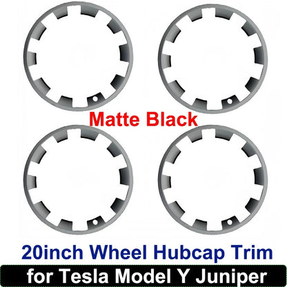 4PCS 20" ABS Rim Protectors for Tesla Model Y Juniper Curb Rash Guard