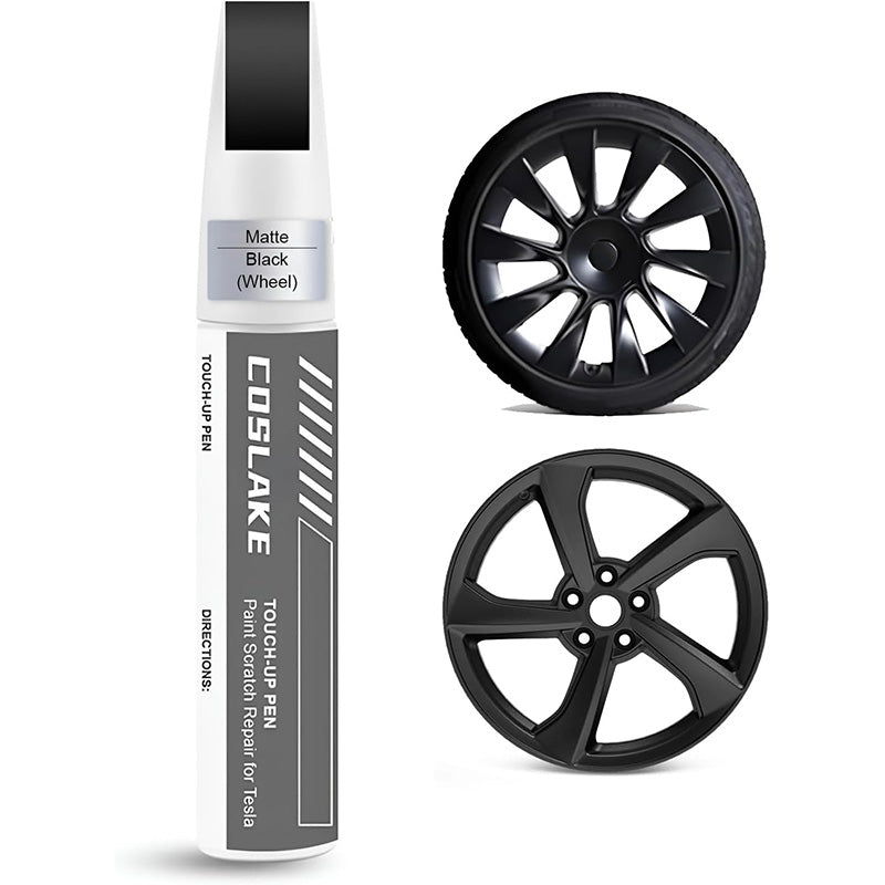 DIY Wheel Rims Touch Up Paint Pen for Tesla Model 3/Y/S/X Matte Black
