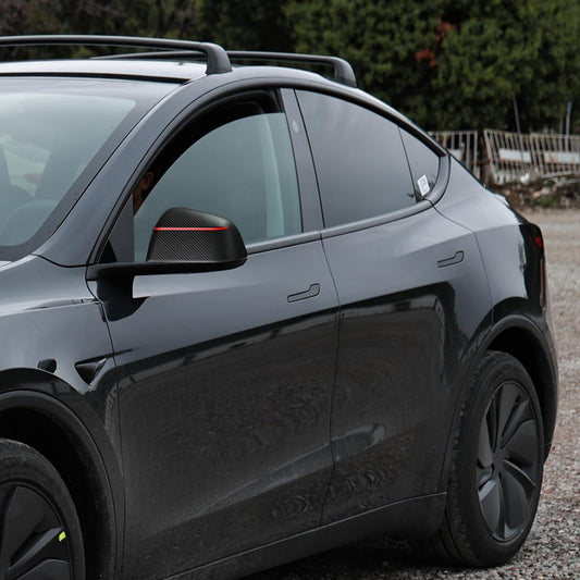 [Real Carbon Fiber] Rear Mirror Covers for Tesla Model Y Juniper