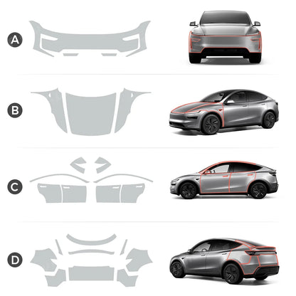Matte TPU Full Car Paint Protection Film (PPF) for Tesla Model Y Juniper 2025+
