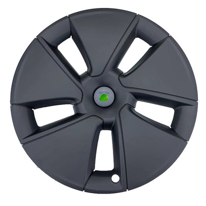 Aero Hubcap (4 Pcs) for Tesla Model 3 (2017-2023) Matte black With black Logo 18"