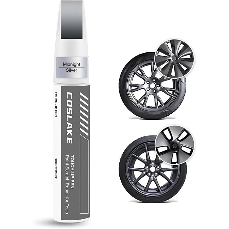 DIY Wheel Rims Touch Up Paint Pen for Tesla Model 3/Y/S/X Midnight Silver