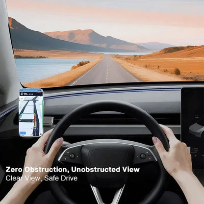 360° Adjustable Magnetic Phone Mount for Tesla Model Y Juniper 2025+ / Model 3 Highland 2024+