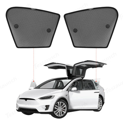 Whole Car Window & Sunroof Covercraft Dense Mesh Sunshade Kit (8 pcs) for Tesla Model X(2015-2020) Car Accesories Front Window (2 pcs)