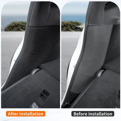 Napa Leather C-Pillar Protectors – Premium Protection for Tesla Model Y Juniper 2025+