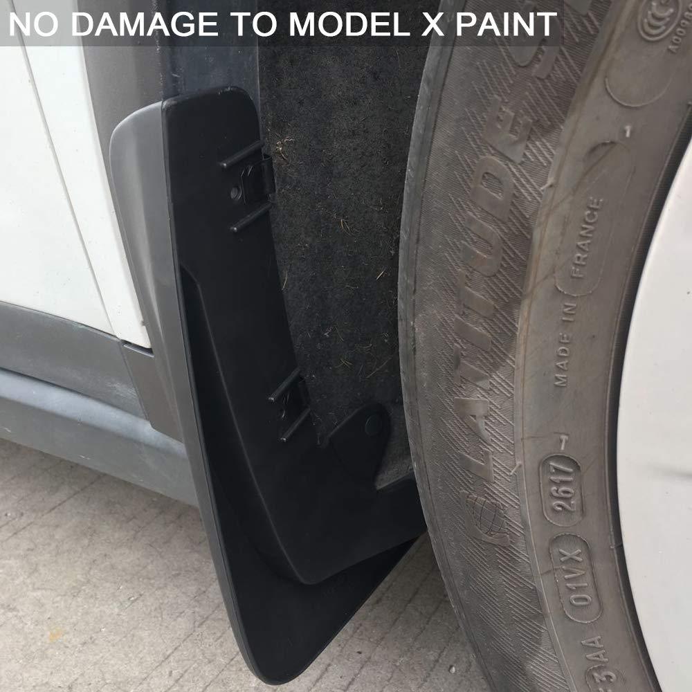 Mud Flaps Splash Guards For Tesla Model X (4 Pcs)