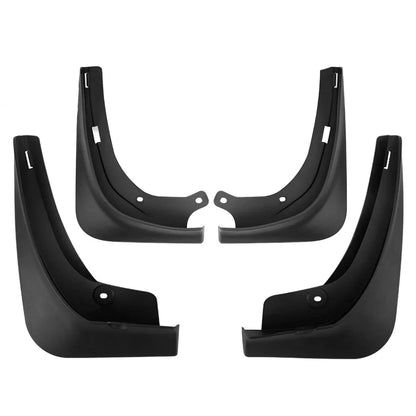 Mud Flaps Splash Guards For Tesla Model 3 Front Rear Mudguard Kit Molded Full Protection Auto Accessories (4 pcs) (2017-2023) Black