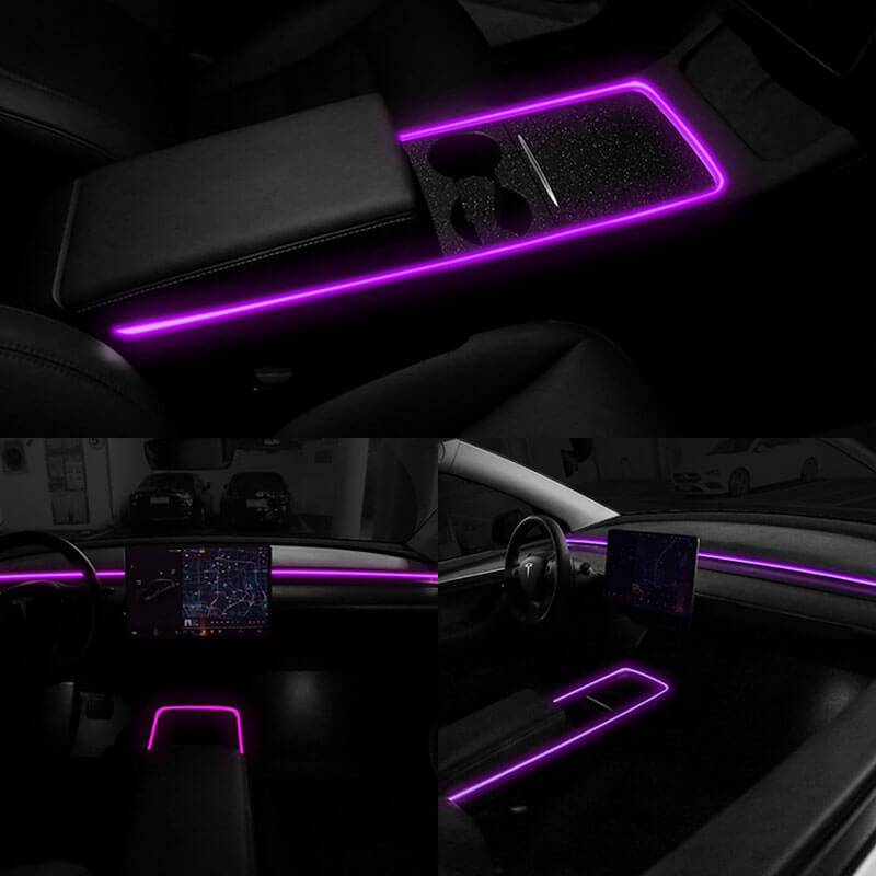 Multi-color LED Ambient Light for Tesla Model 3/Y