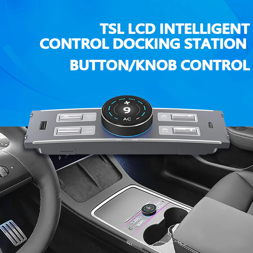 Multifunctional Physical Knob Controller, LCD intelligent control, AC & Passenger Seat Control For Tesla Model 3/Y