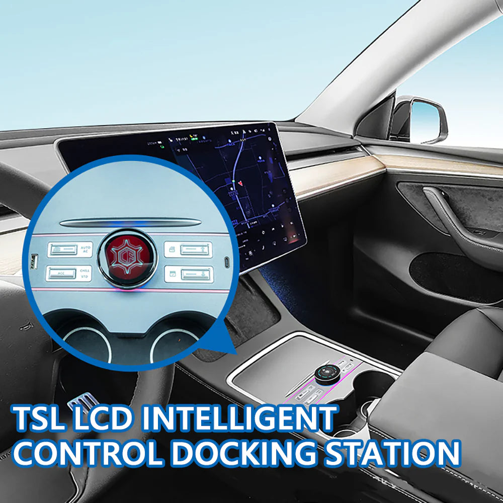 Multifunctional Physical Knob Controller, LCD intelligent control, AC & Passenger Seat Control For Tesla Model 3/Y