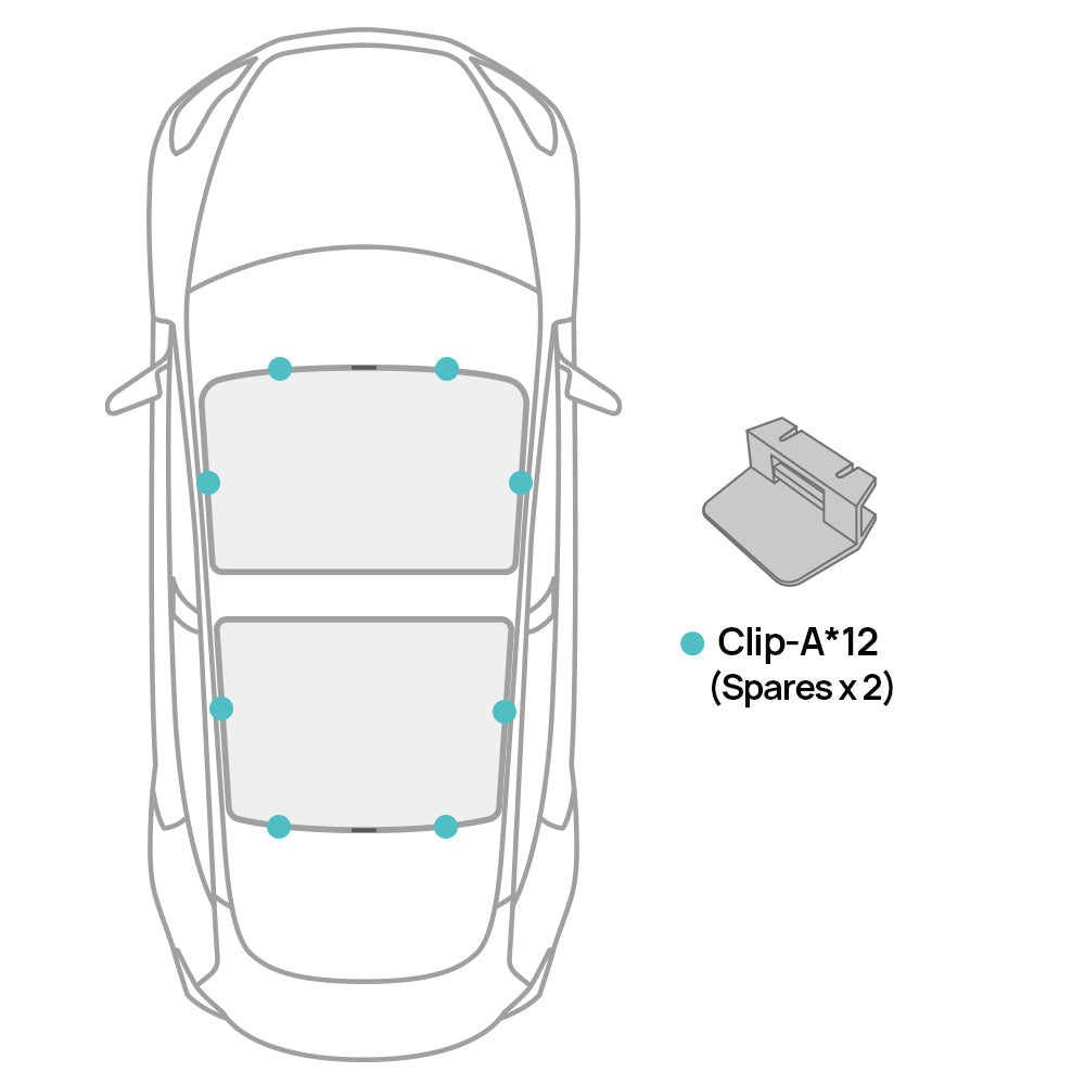 NASA Logo Roof Glass Sunshade For Tesla Model 3 Highland/Y/3