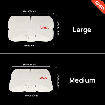 NASA Windshield Sun Shade Umbrella Fits All Cars