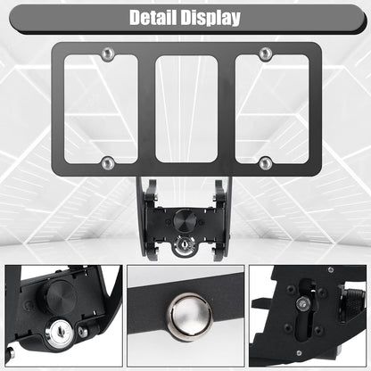 No Drill Anti-theft Front License Plate Holder For Tesla Model 3/Y