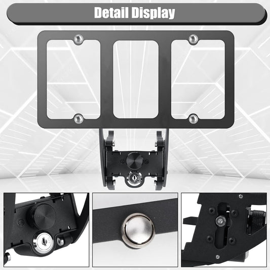 No Drill Anti-theft Front License Plate Holder For Tesla Model 3/Y