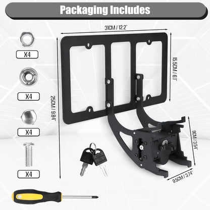 No Drill Anti-theft Front License Plate Holder For Tesla Model 3/Y