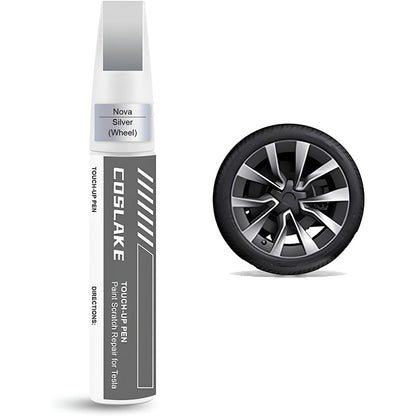 DIY Wheel Rims Touch Up Paint Pen for Tesla Model 3/Y/S/X Nova Silver