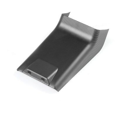 Rear Air Outlet Anti-kick Lower Cover for Tesla 2024 Model 3 Highland (Carbon Fiber Pattern ABS) Matte