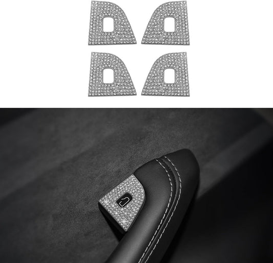 Crystal Bling Open Door Button for Tesla Model Y Juniper & Model 3 Highland
