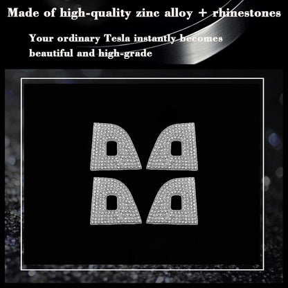 Crystal Bling Open Door Button for Tesla Model Y Juniper & Model 3 Highland