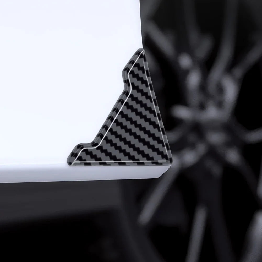 PVC Carbon Pattern Door Corner Guards – Universal Fit for All Cars 2-Piece Set