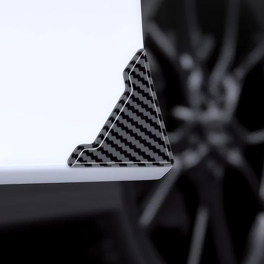 PVC Carbon Pattern Door Corner Guards – Universal Fit for All Cars 2-Piece Set