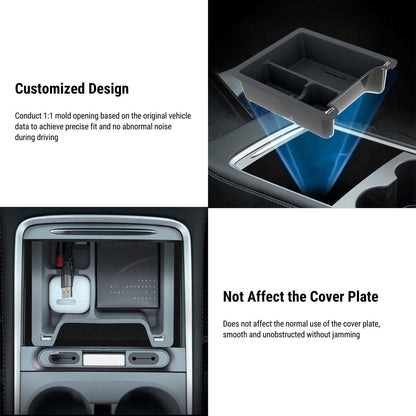 Premium Center Console Tray for Tesla Model 3 /Y 2021-2023