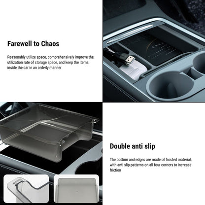 Premium Center Console Tray for Tesla Model 3 /Y 2021-2023