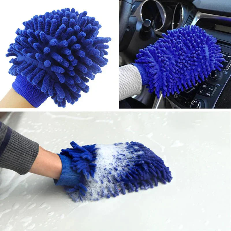Premium Chenille Car Wash Glove Tesla Cleaner