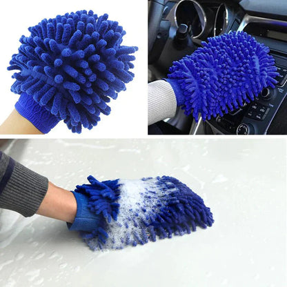 Premium Chenille Car Wash Glove Tesla Cleaner