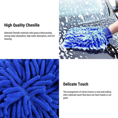 Premium Chenille Car Wash Glove Tesla Cleaner