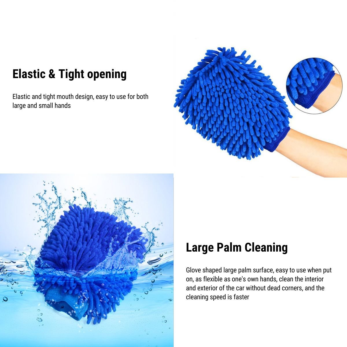 Premium Chenille Car Wash Glove Tesla Cleaner