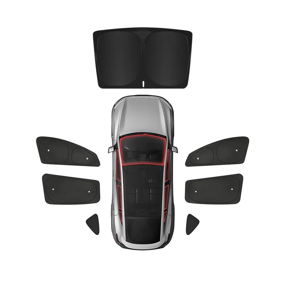 Privacy & Thermal Insulation Sunshade Curtains for 2026 New Tesla Model Y Standard Full Set (7 PCS)