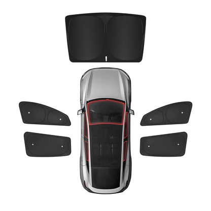 Privacy & Thermal Insulation Sunshade Curtains for Tesla Model Y Juniper 2025+ Front & Rear Windows & Front Windshield