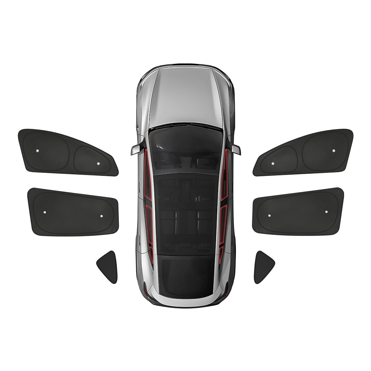 Privacy & Thermal Insulation Sunshade Curtains for 2026 New Tesla Model Y Standard Front+Rear Windows&Triangular