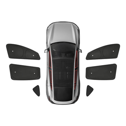 Privacy & Thermal Insulation Sunshade Curtains for 2026 New Tesla Model Y Standard Front+Rear Windows&Triangular