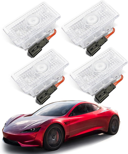 Puddle Lights Projector Door Lights 4pcs For Tesla Model Y/3/X/S
