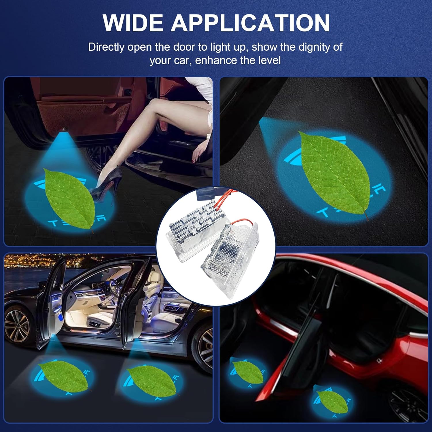 Puddle Lights Projector Door Lights 4pcs For Tesla Model Y/3/X/S