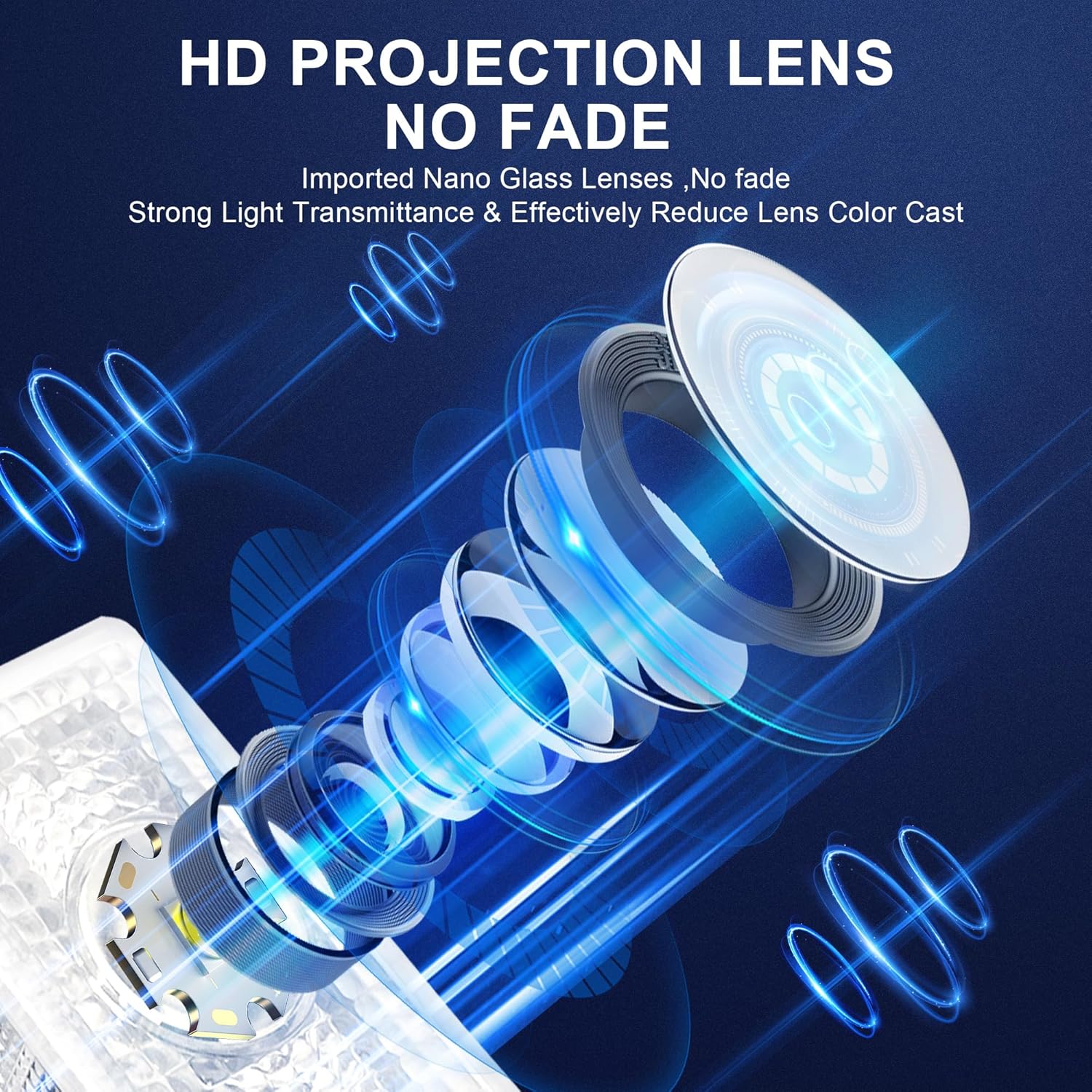 Puddle Lights Projector Door Lights 4pcs For Tesla Model Y/3/X/S