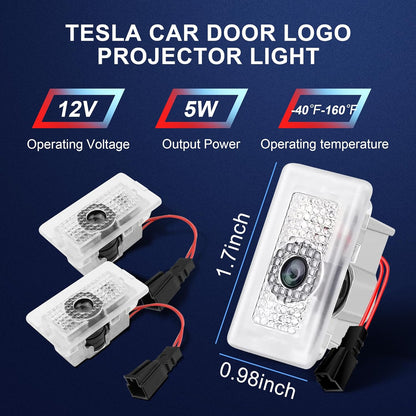 Puddle Lights Projector Door Lights 4pcs For Tesla Model Y/3/X/S