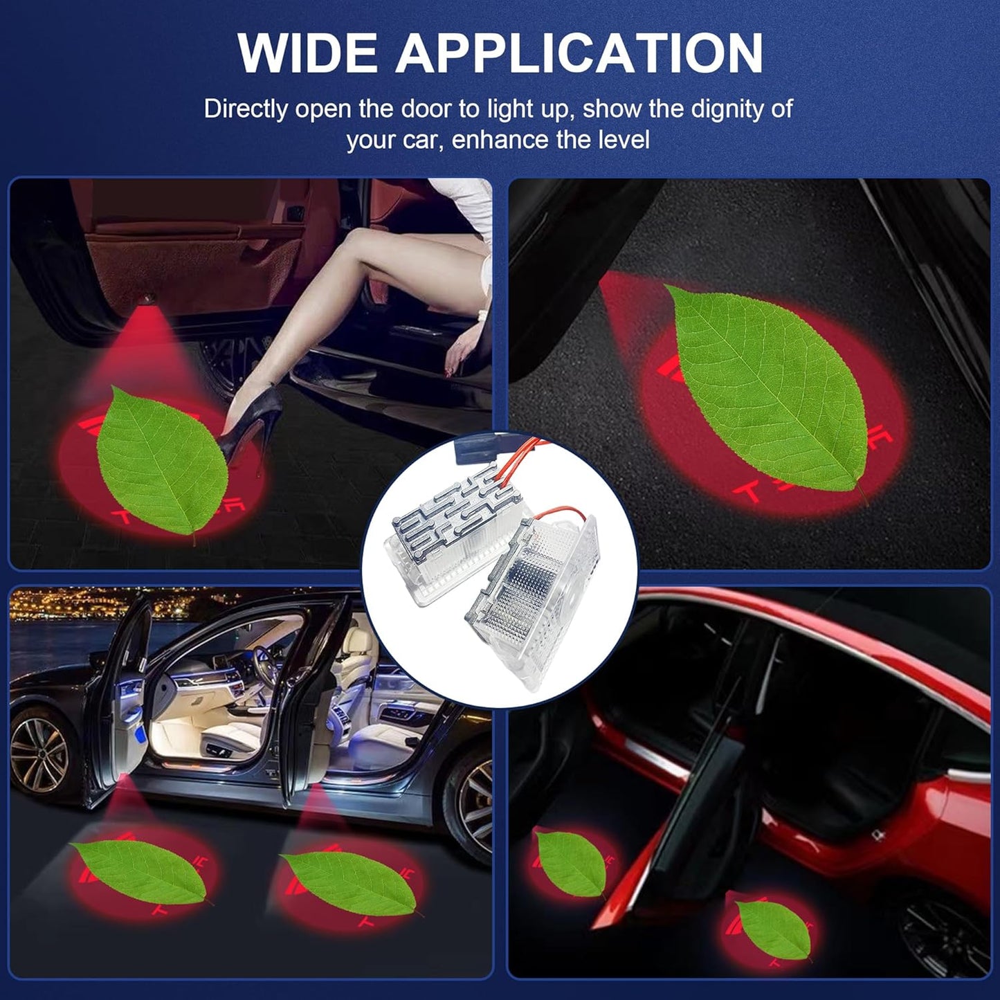 Puddle Lights Projector Door Lights 4pcs For Tesla Model Y/3/X/S